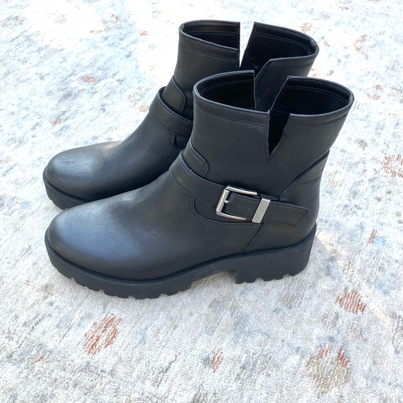 Zodiac Miller 2 NWT New Moto Buckled Lug-Sole Boots Sz 10 - Picture 3 of 6